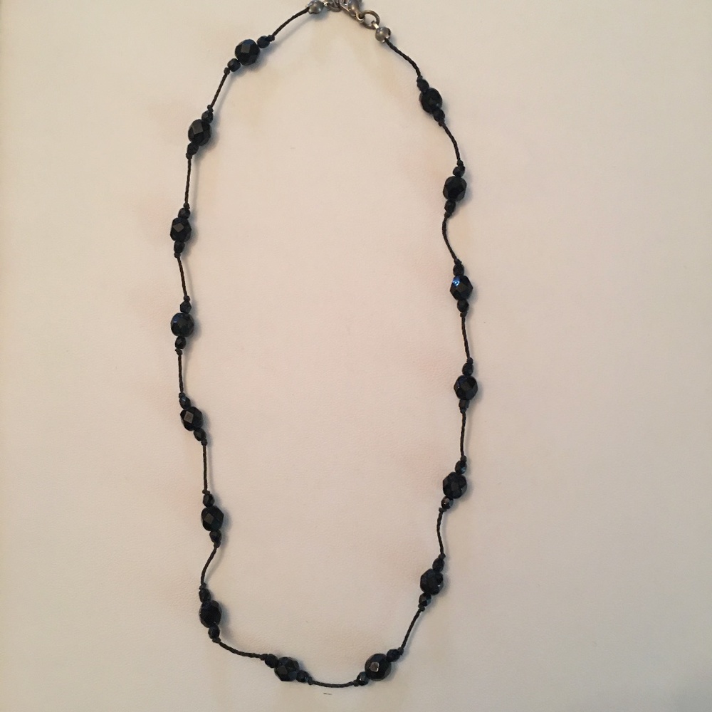 Black Bead Necklace